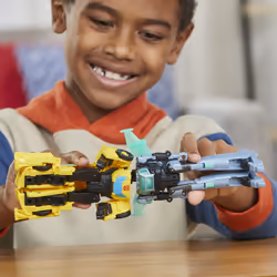 Transformers EarthSpark - Cyber-Combiner, action figure di Bumblebee e Mo Malto - Vista aggiuntiva 8