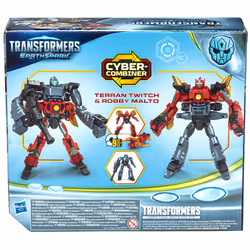 Transformers EarthSpark - Cyber-Combiner, action figure robot di Twitch terrestre e Robby Malto - Vista aggiuntiva 7