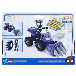 Marvel Spidey e I Suoi Fantastici Amici, set Black Panther Panther Patroller, action figure con veicolo e accessorio, giocattoli per età prescolare - Vista aggiuntiva 5
