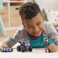 Marvel Spidey e I Suoi Fantastici Amici, set Black Panther Panther Patroller, action figure con veicolo e accessorio, giocattoli per età prescolare - Vista aggiuntiva 6