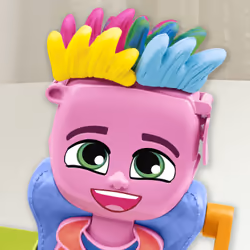 Play-Doh Capelli Pazzerelli, playset per giocare al parrucchiere, giocattoli di fantasia per bambini e bambine dai 3 anni in su - Vista aggiuntiva 6