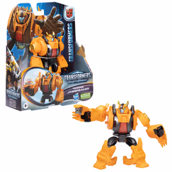 Transformers EarthSpark - Warrior Class, action figure di Jawbreaker terrestre, 12,5 cm, giocattoli robot per bambini e bambine dai 6 anni in su