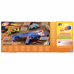Nerf N Series N- Series - Gear Up Pack, confezione da 3 blaster, 18 dardi N1, giocattoli per giochi all'aperto per bambini e bambine dagli 8 anni in su - Vista aggiuntiva 6