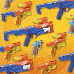 Nerf N Series N- Series - Gear Up Pack, confezione da 3 blaster, 18 dardi N1, giocattoli per giochi all'aperto per bambini e bambine dagli 8 anni in su - Vista aggiuntiva 7