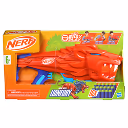 Nerf Junior Wild - Lionfury, blaster facile da usare, 16 dardi Elite, blaster , giocattoli a tema leoni, giocattoli da esterno - Vista aggiuntiva 4
