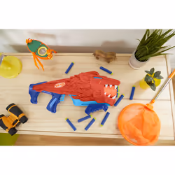 Nerf Junior Wild - Lionfury, blaster facile da usare, 16 dardi Elite, blaster , giocattoli a tema leoni, giocattoli da esterno - Vista aggiuntiva 6