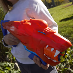 Nerf Junior Wild - Lionfury, blaster facile da usare, 16 dardi Elite, blaster , giocattoli a tema leoni, giocattoli da esterno - Vista aggiuntiva 7