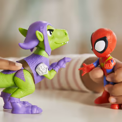 Marvel Spidey e I Suoi Fantastici Amici, Spidey con Cattivo Dino Spidey, set di action figure Dino-Webs di Spidey e Goblin Raptor - Vista aggiuntiva 6