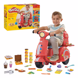 Play-Doh Pizza Delivery Scooter, playset con scooter per consegnare le pizze, attività manuali per bambini e bambine - Vista aggiuntiva 4
