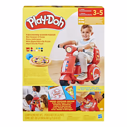 Play-Doh Pizza Delivery Scooter, playset con scooter per consegnare le pizze, attività manuali per bambini e bambine - Vista aggiuntiva 6