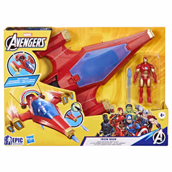 Marvel Avengers Epic Hero Series Iron Man Repulsor Blast Battle Jet - Vista aggiuntiva 4