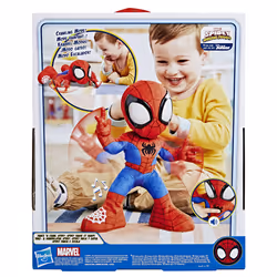 Marvel Spidey e I Suoi Fantastici Amici, Spidey Balla e Gattona, peluche interattivo con 20 frasi e suoni, 2 canzoni, giocattoli a tema supereroi - Vista aggiuntiva 4