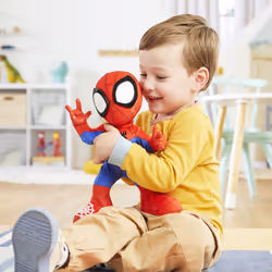 Marvel Spidey e I Suoi Fantastici Amici, Spidey Balla e Gattona, peluche interattivo con 20 frasi e suoni, 2 canzoni, giocattoli a tema supereroi - Vista aggiuntiva 6