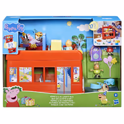 Peppa Pig 2 in 1 Party Bus, playset con bus di 2 in 1 - Vista aggiuntiva 4