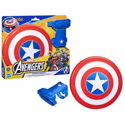 Marvel Avengers Scudo di Captain America, scudo con guanto per giochi d'imitazione