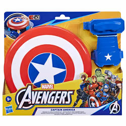Marvel Avengers Scudo di Captain America, scudo con guanto per giochi d'imitazione