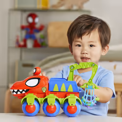 Marvel Spidey e I Suoi Fantastici Amici, Veicolo Dino-Webs, playset con vicolo Dino-Webs e supereroi - Vista aggiuntiva 6