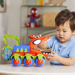 Marvel Spidey e I Suoi Fantastici Amici, Veicolo Dino-Webs, playset con vicolo Dino-Webs e supereroi - Vista aggiuntiva 8