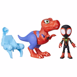 Marvel Spidey e I Suoi Fantastici amici, Dino-Webs Personaggio e Accessori, Spidey-Rex e Miles "Spin" Morales, 3 anno/i, Mult ...
