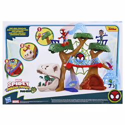 Marvel Spidey e I Suoi Fantastici Amici, La Casa sull'Albero di Spidey, playset con action figure Dino-Webs - Vista aggiuntiva 5