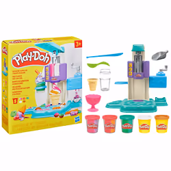 Play-Doh Gelateria Arcobaleno, playset con accessori e vasetti per creare gelati - Vista aggiuntiva 4