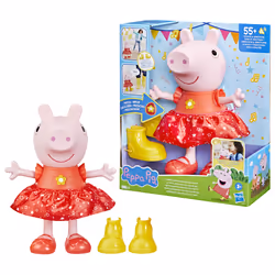 Peppa Pig Peppa's Muddy Puddles Party, bambola di Peppa interattiva - Vista aggiuntiva 4