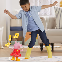 Peppa Pig Peppa's Muddy Puddles Party, bambola di Peppa interattiva - Vista aggiuntiva 8