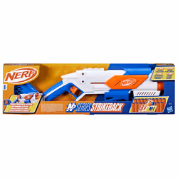 Nerf N Series Strikeback, blaster con 18 dardi N1, caricatore interno da 6 dardi, giocattoli per bambini e bambine dagli 8 anni in su - Vista aggiuntiva 6