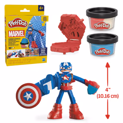 Play-Doh Marvel Captain America Stampig Shield - Vista aggiuntiva 4