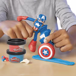 Play-Doh Marvel Captain America Stampig Shield - Vista aggiuntiva 8