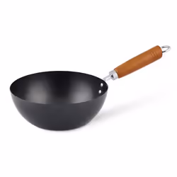 Ken Hom KH320001, Rotondo, Wok/padella per cottura al salto, Nero, Acciaio al carbonio, Ceramica, Gas, Alogena, Induzione, Le ...
