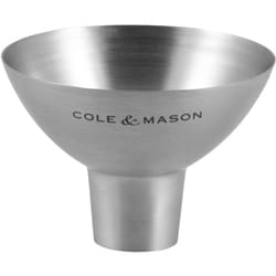 Cole&mason - H611928CS Dover Imbuti in acciaio inox, Imbuto da Cucina in Acciaio Inox per Riempire Macinini Sale e Pepe, Macinaspezie, Barattoli di