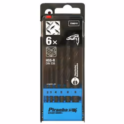 Set da 6 Punte Trapano per Metallo HSS Black and Decker: Affidabilità e Precisione in un'unica Cassetta Il set da 6 punte tra ...