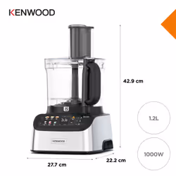 Kenwood FDM73.850SS robot da cucina 1000 W 3 L Grigio Bilance incorporate - Vista aggiuntiva 6