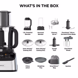Kenwood FDM73.850SS robot da cucina 1000 W 3 L Grigio Bilance incorporate - Vista aggiuntiva 7