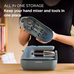 Kenwood HMP40.000GY Sbattitore manuale 350 W Blu - Vista aggiuntiva 8