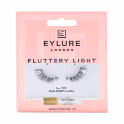 Eylure Fluttery Light No. 007, Striscia di ciglia, Nero, Donna, 2 pz