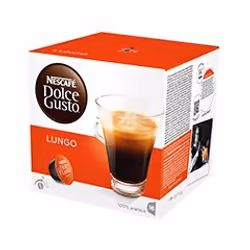 Nescafé Lungo, Capsule caffè, Dolce Gusto, 16 tazze, 16 pz