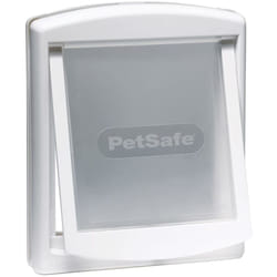 Petsafe - Porta per Animali a 2 Direzioni 740 Media 26,7x22,8 cm Bianca