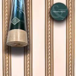 SUPER STOCK €0,56 al mq - Rotolo da 5,2mq (10x0,52mt) di Carta da Parati vinilica Top Quality lavabile RIGHE BEIGE MARCA: Gra ...