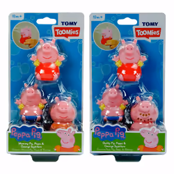 Tomy Toomies Peppa Pig, Personaggio giocattolo per vasca da bagno, Bambino/Bambina, 1,5 anno/i