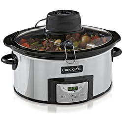 Crock-Pot SCCPVC600AS-P pentola a cottura lenta Nero, Acciaio inox