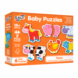 Galt Toys BABY PUZZLES - FARM, 2 pz, Fattoria, 1,5 anno/i