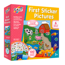 Galt Toys FIRST STICKER PICTURES, 100 pz, 3 anno/i, Multicolore