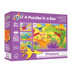 Galt Toys 4 PUZZLES IN A BOX - DINOSAURS