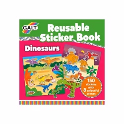 Trendenz Reusable Sticker Book Dinosaurs, Bambino/Bambina, Adesivi inclusi, Libro/album da colorare