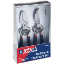 Spear&jackson - CUTTINGSET8 Set di cesoie tradizionali a doppio taglio (Bypass) e a incudine (Anvil)