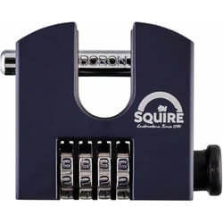Squire - Lucchetto Pesante (SHCB65) - Grillo rotante più duro - Lucchetto a blocco con combinazione a 4 ruote - Acciaio legato per resistenza alla