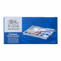 Winsor & Newton 390640 pittura ad acqua Blu, Verde, Rosso, Bianco, Giallo Palette 12 pz - Vista aggiuntiva 8