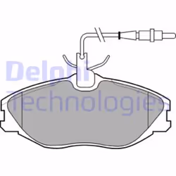 Set di pastiglie freno DELPHI LP986, anteriore